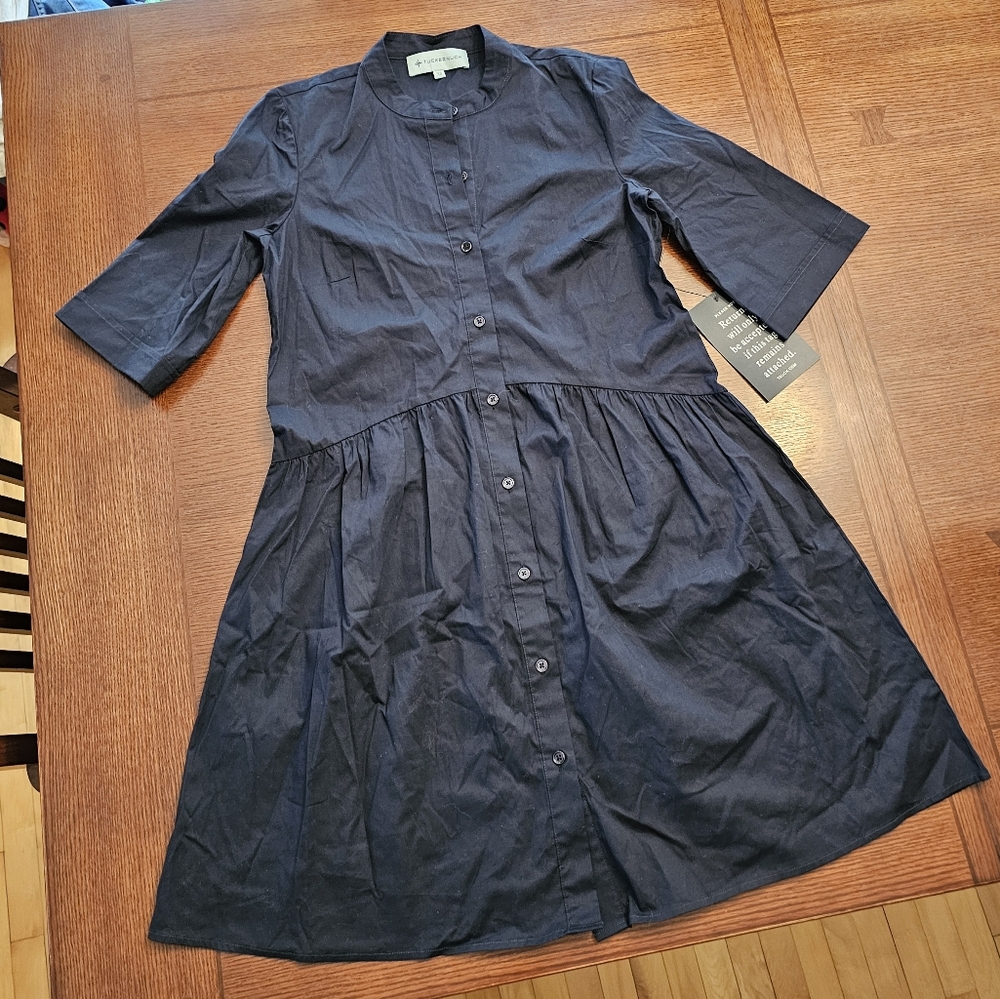 Tuckernuck Navy Button Front Dress NWT XS